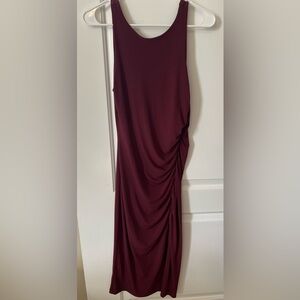 Banana Republic Burgundy Midi Dress